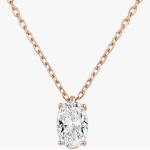 Golden Cubic Zirconia Stone Pendant
